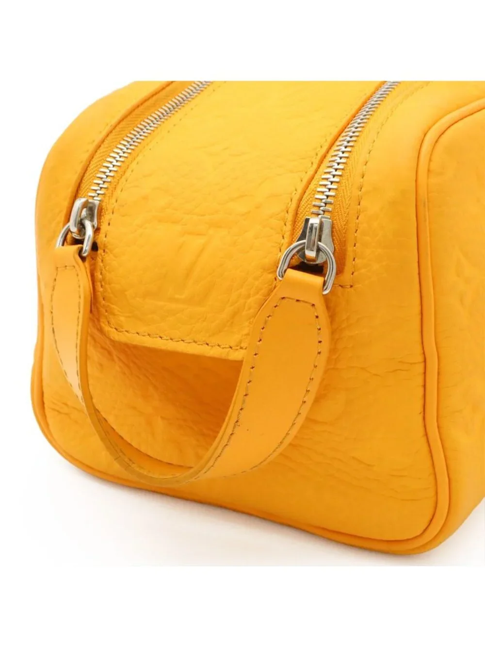 Louis Vuitton Monogram Taurillon Doppelganger Clutch Handbag Pouch Saffron